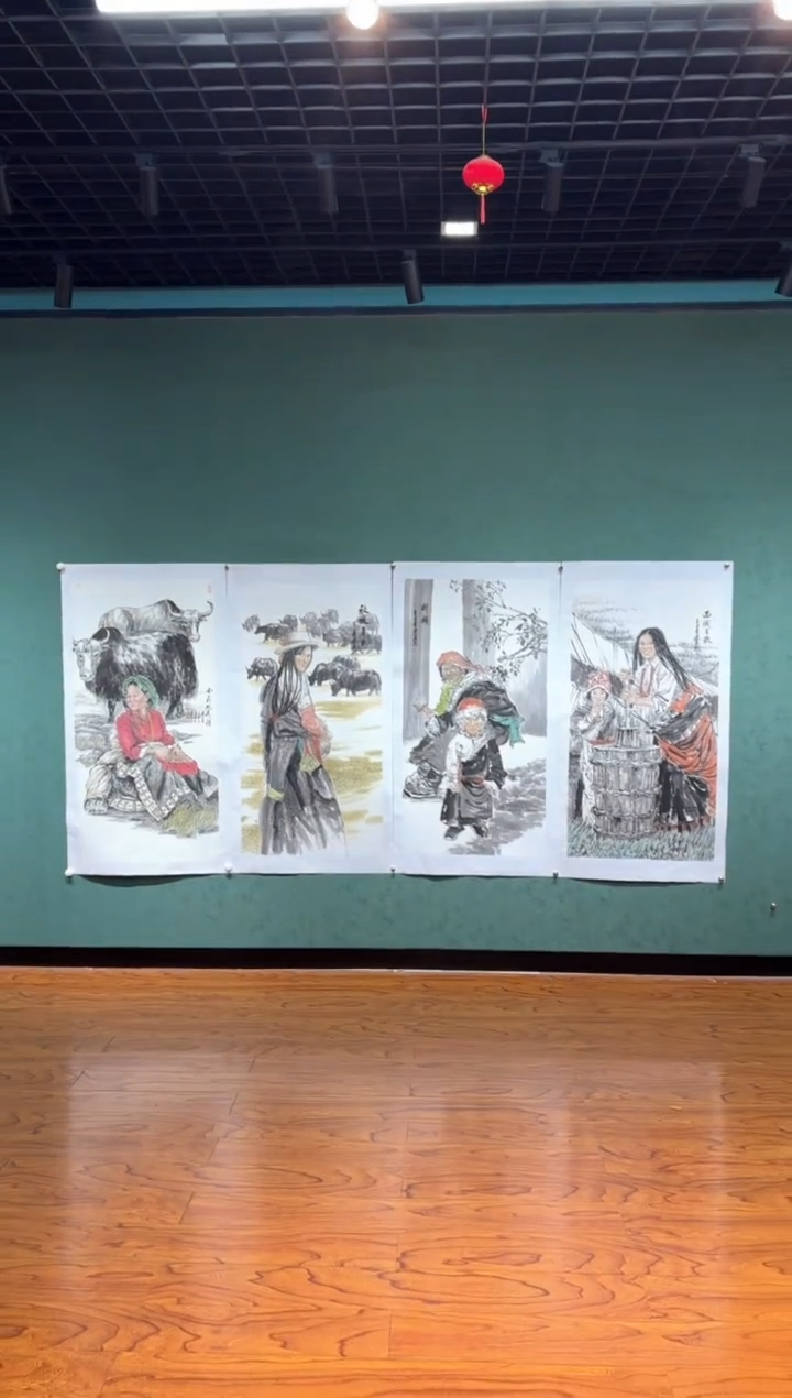 【闪购商品】国画周建真老师字画带亲笔合影证书3-106