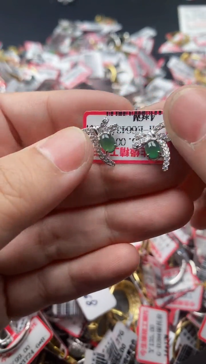 【闪购商品】翡翠戒指银S925镶嵌55555---10