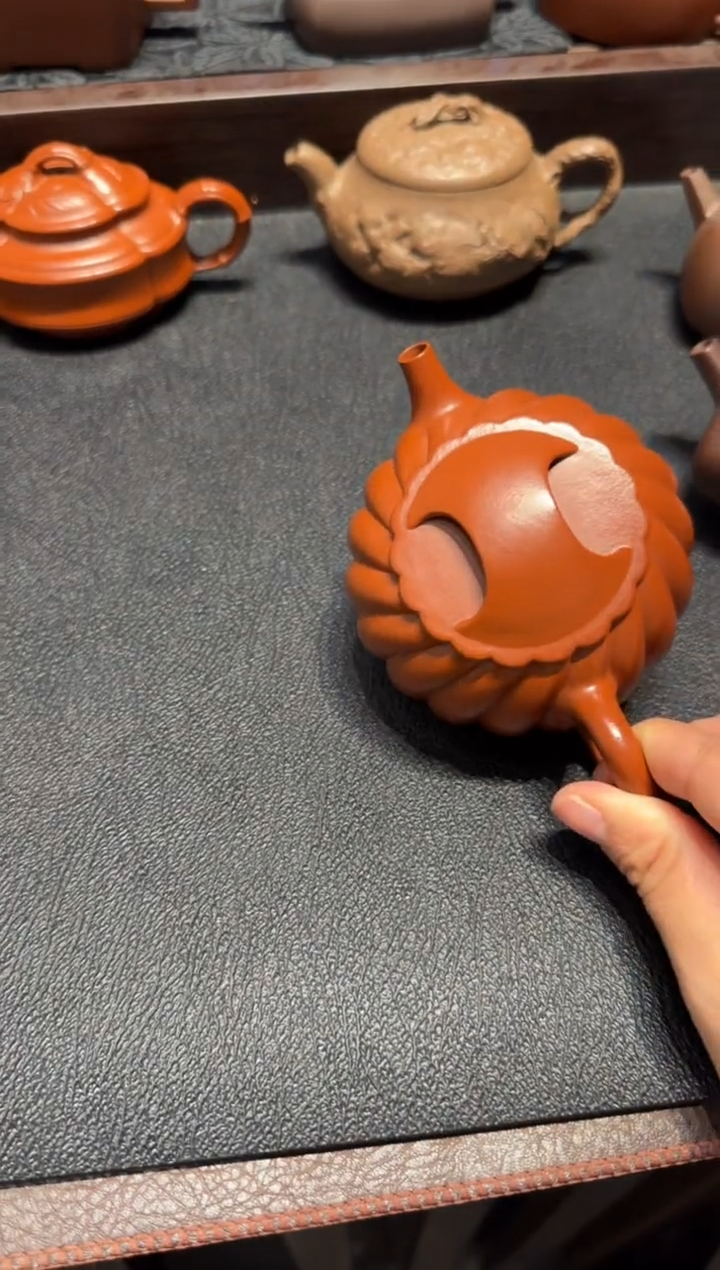 【闪购商品】紫砂茶壶筋纹牛盖