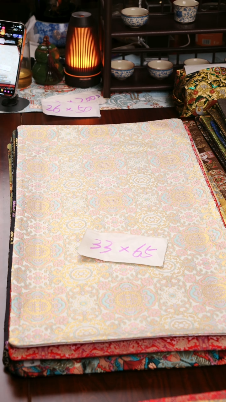 【福利吉祥如意双面】中国风干泡织锦茶席33*65