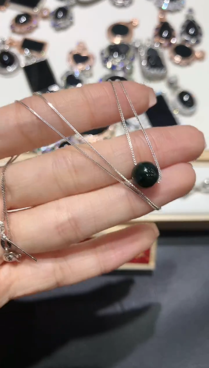 【闪购商品】翡翠套链银S925镶嵌64多人多样性随机发货1件