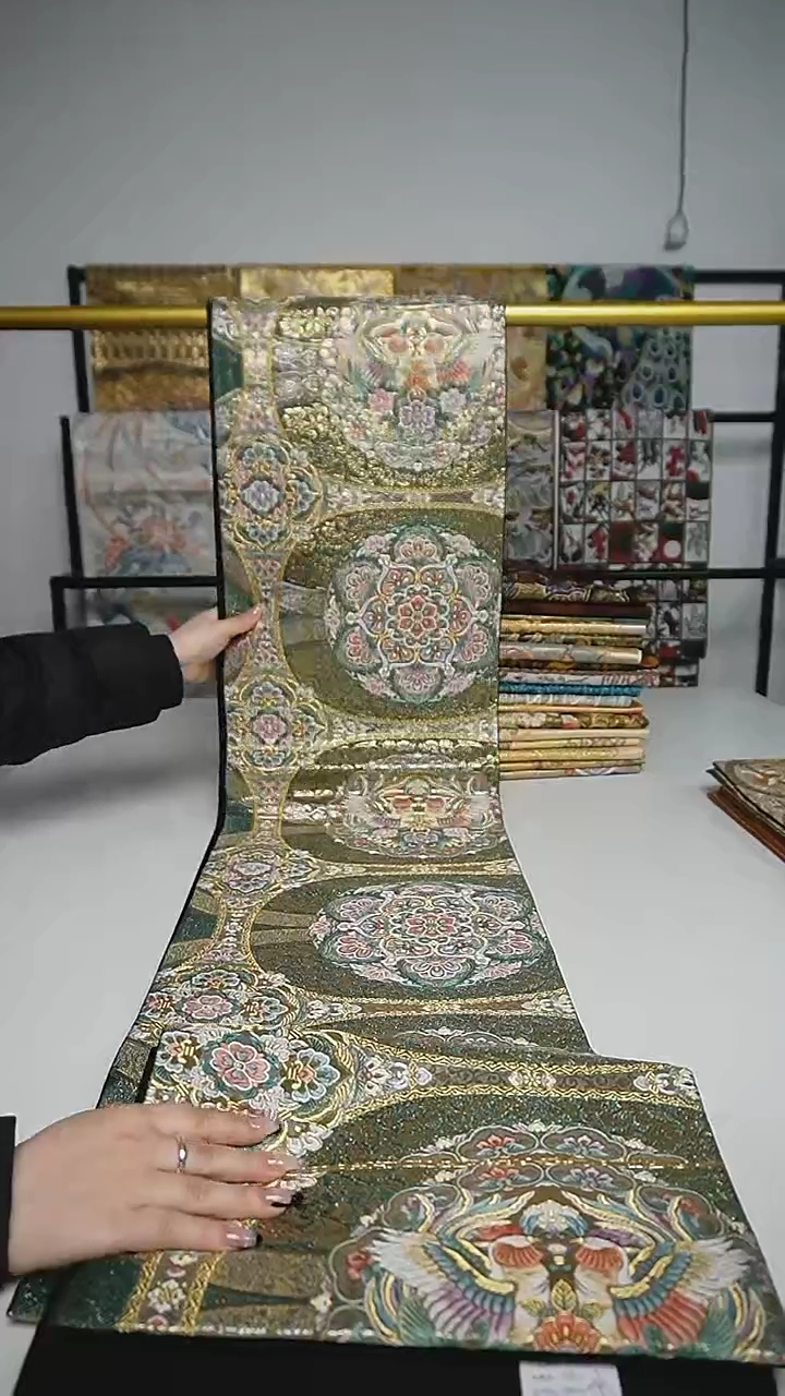 【闪购商品】织绣160 六通绍钯缀织宝相花