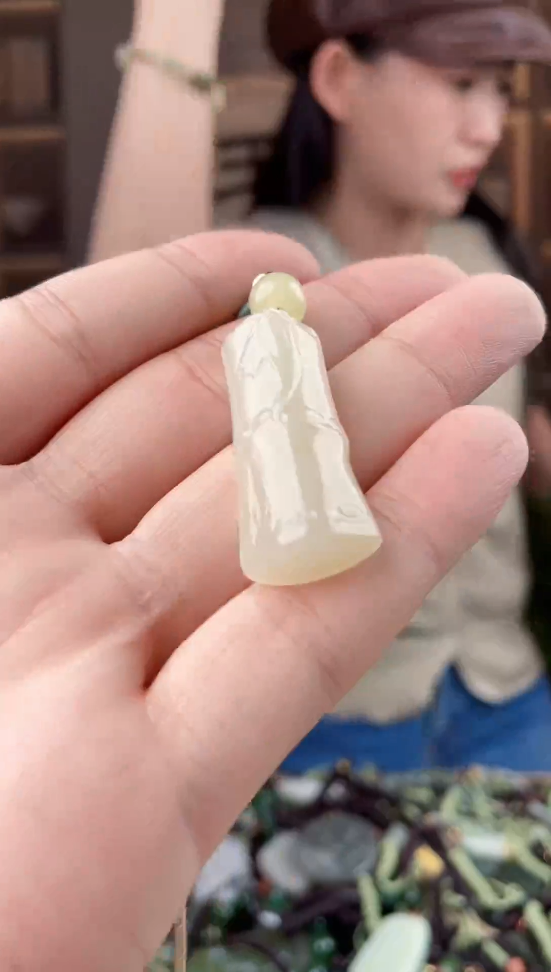 颈饰未镶嵌和田玉拍一发一，多样性发货