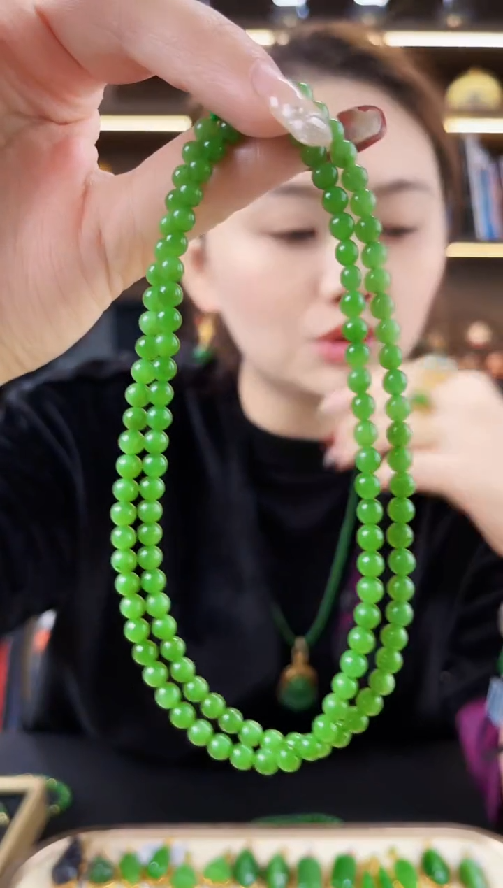 【闪购商品】和田玉·未镶嵌圆珠珠链 多样性发一条