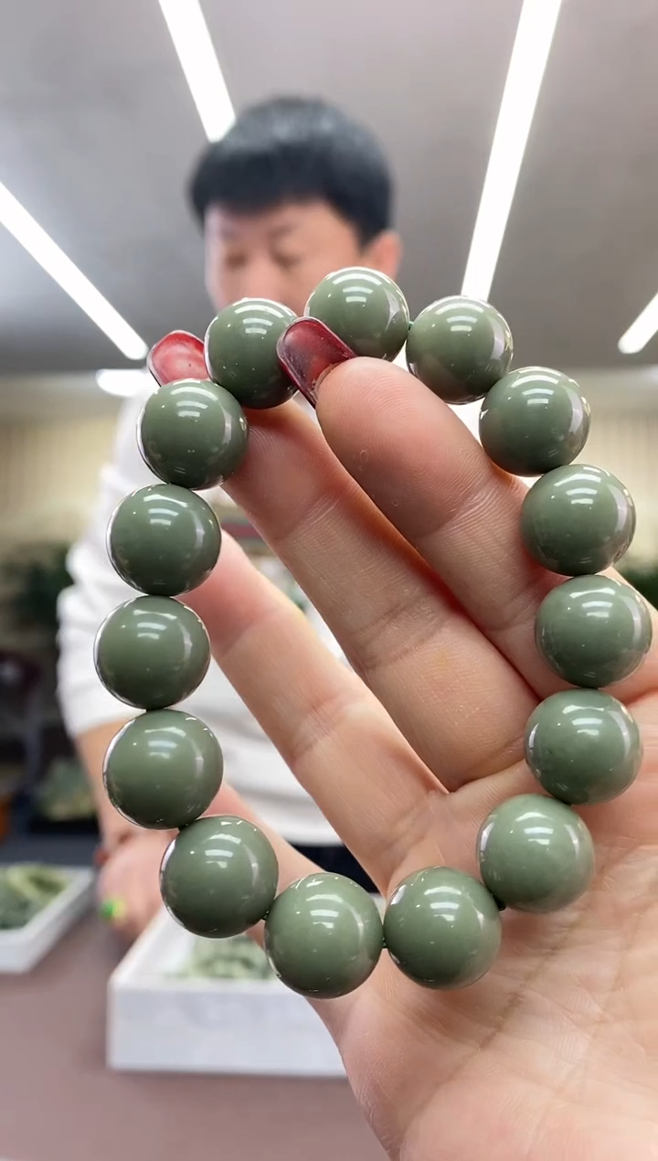【闪购商品】和田玉14手串未镶嵌手串