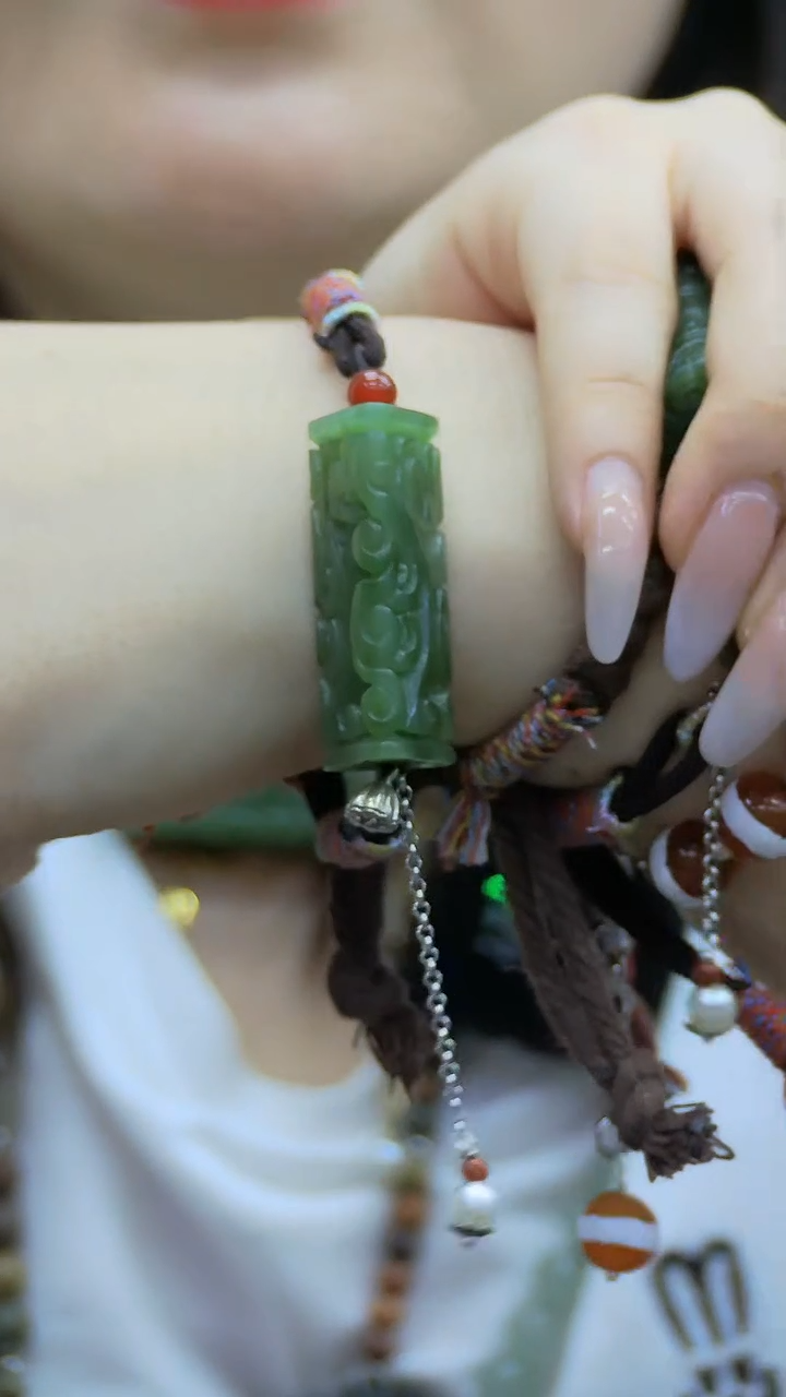 【闪购商品】和田玉手链未镶嵌路路通