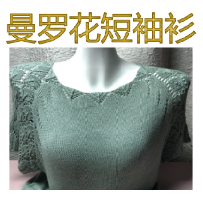 曼罗花短袖衫(视频教程)