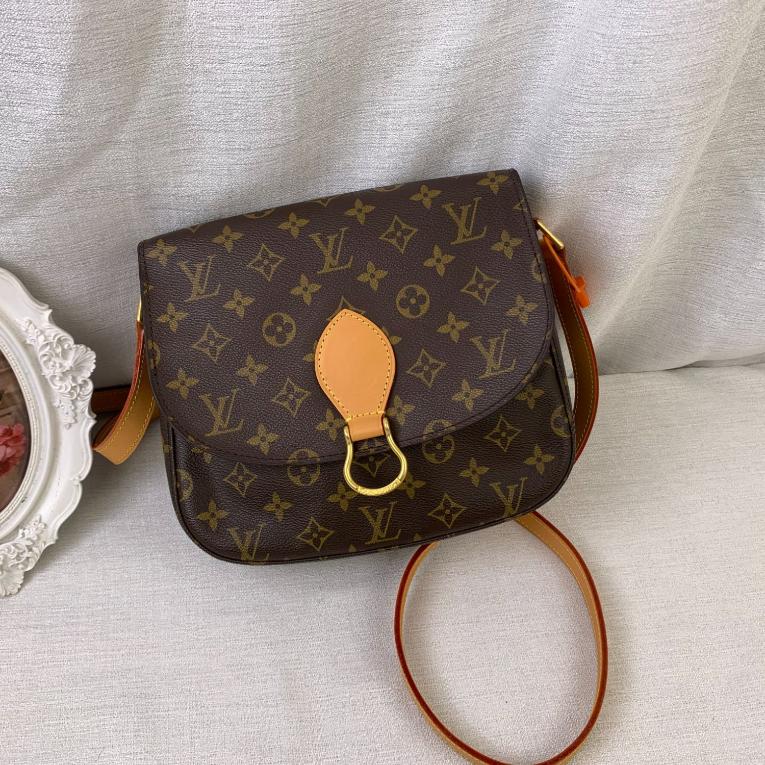95新 LouisVuitton/路易威登 老花马蹄包/WJ11104016/4016
