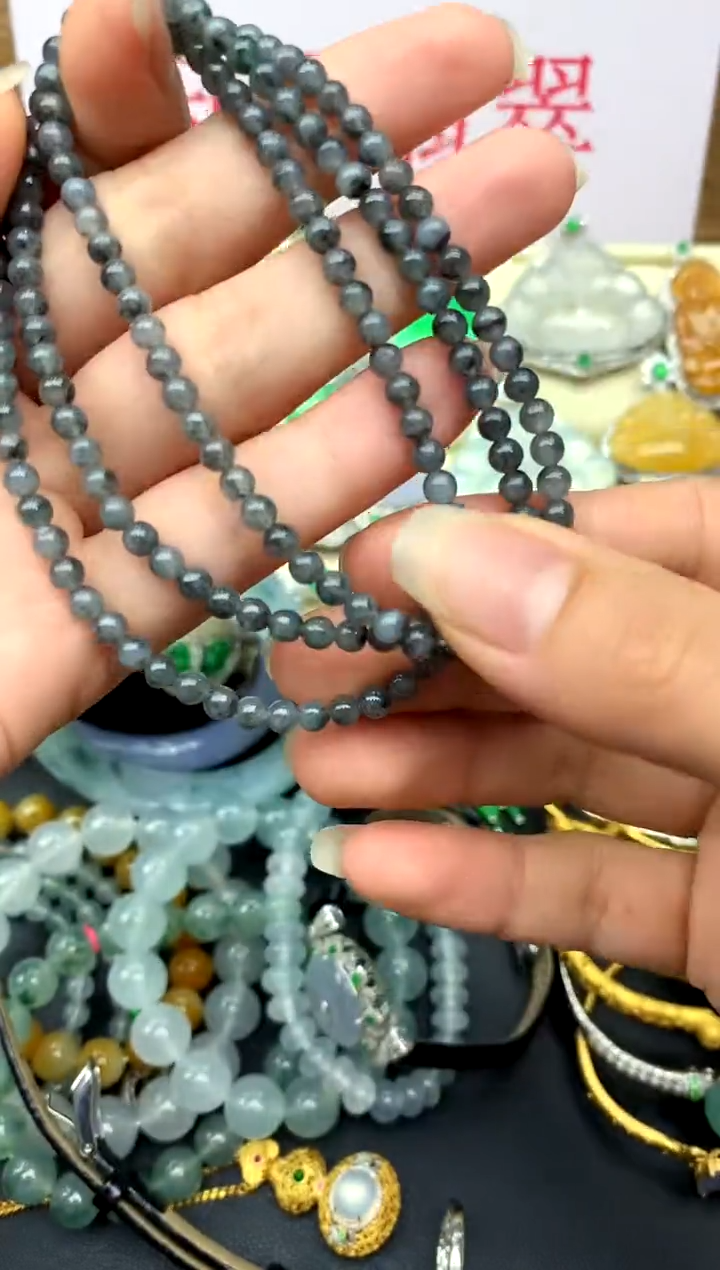 未镶嵌手串翡翠117-中国好珍宝