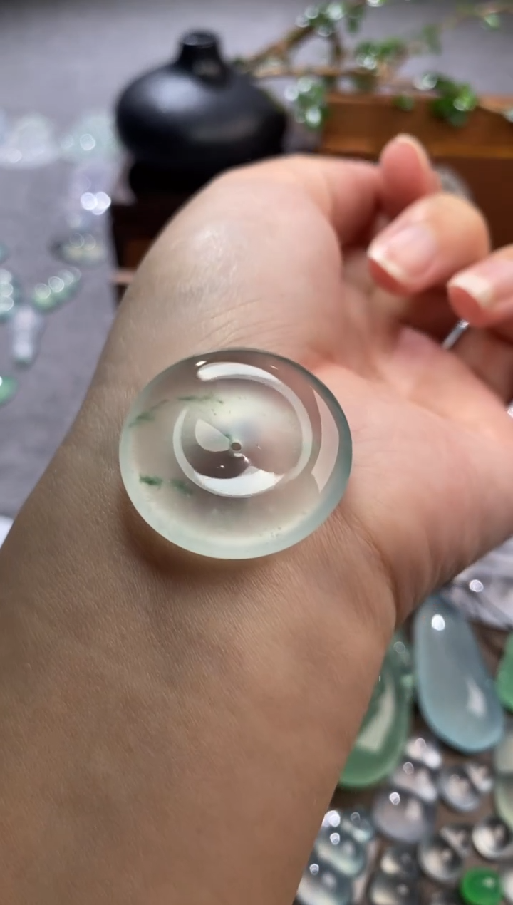 吊坠(不含链)未镶嵌翡翠扣子