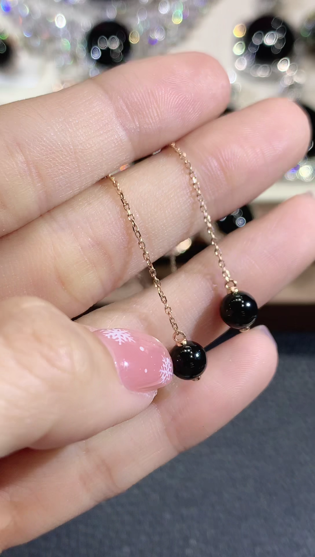 18K金镶嵌翡翠耳饰C3翡翠