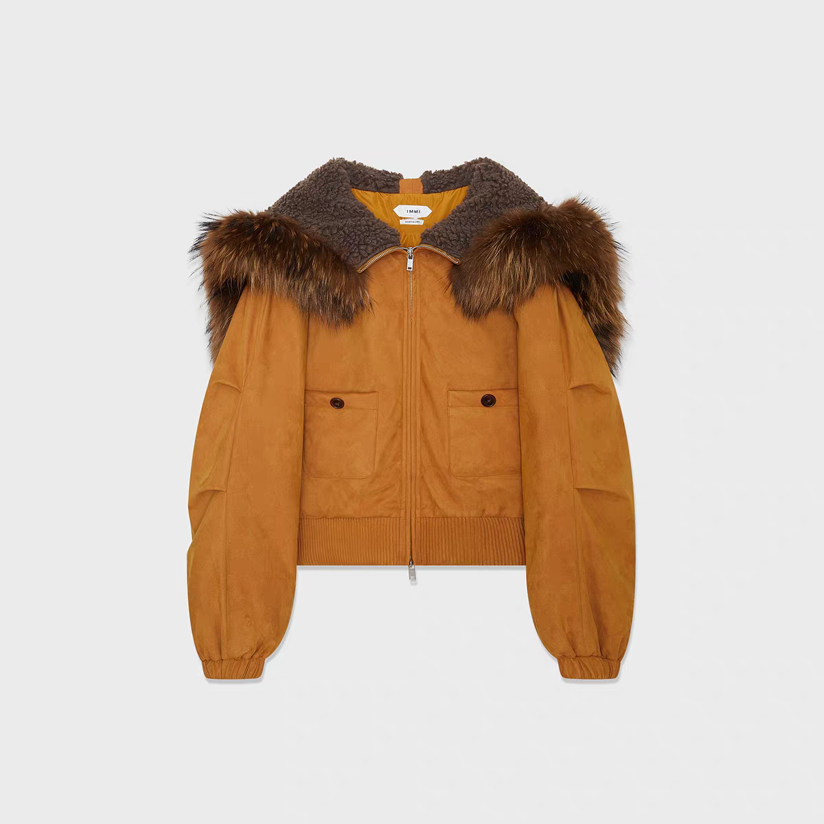 IMMI 25秋冬新品 麂皮绒毛领"小小飞侠"夹克外套