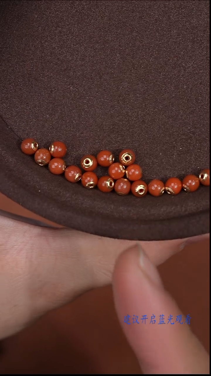 18K金镶嵌配饰南红玛瑙南红配饰（多样性发其一）