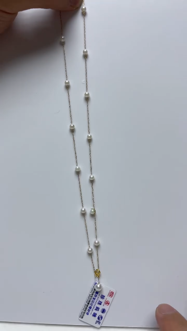 海水珍珠18K金镶嵌颈饰清货