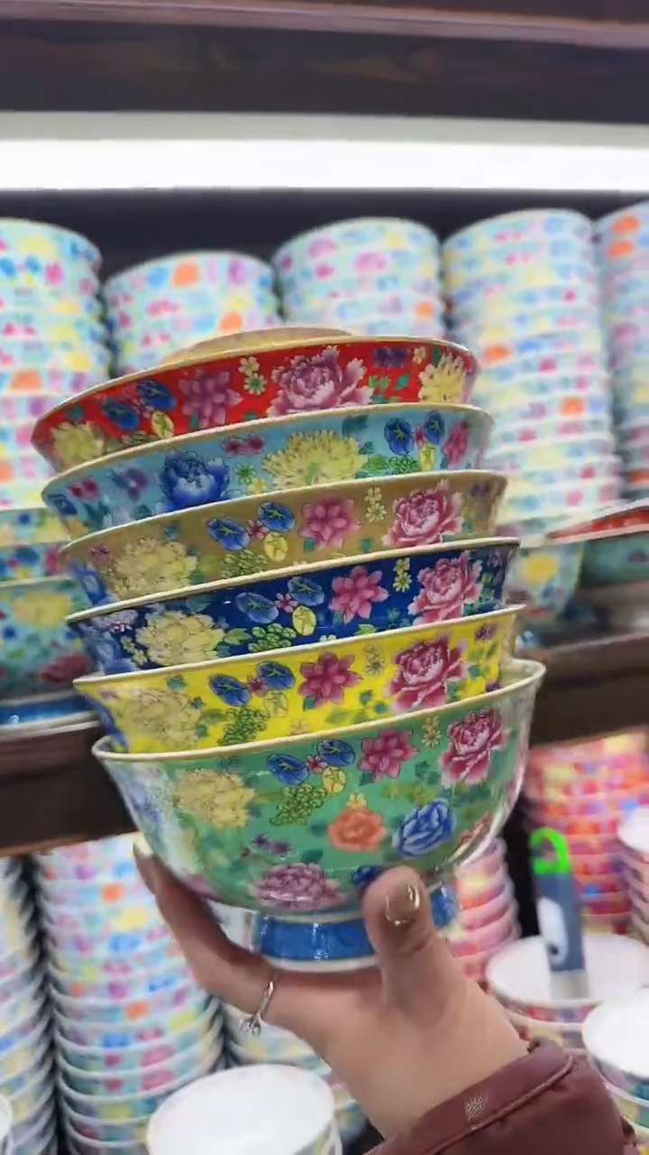 【闪购商品】瓷片6英寸面碗6个景德镇陶瓷