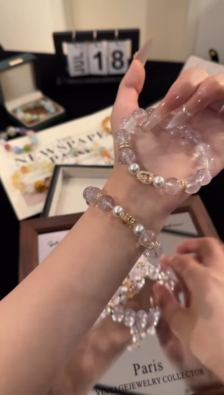 水晶手链合金紫水晶x1961