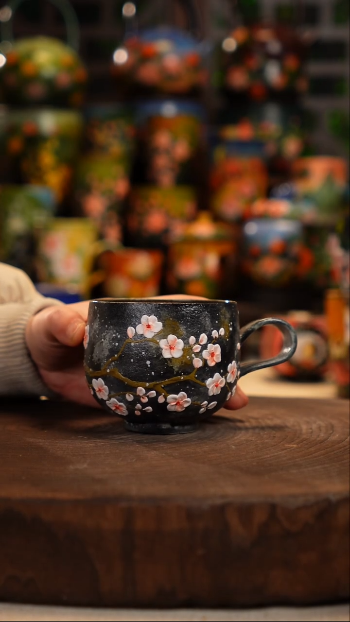 油画   釉下彩   杯子