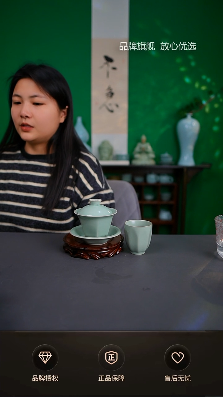 【闪购商品】杯仿古六方盖碗送八方杯 特价不完美