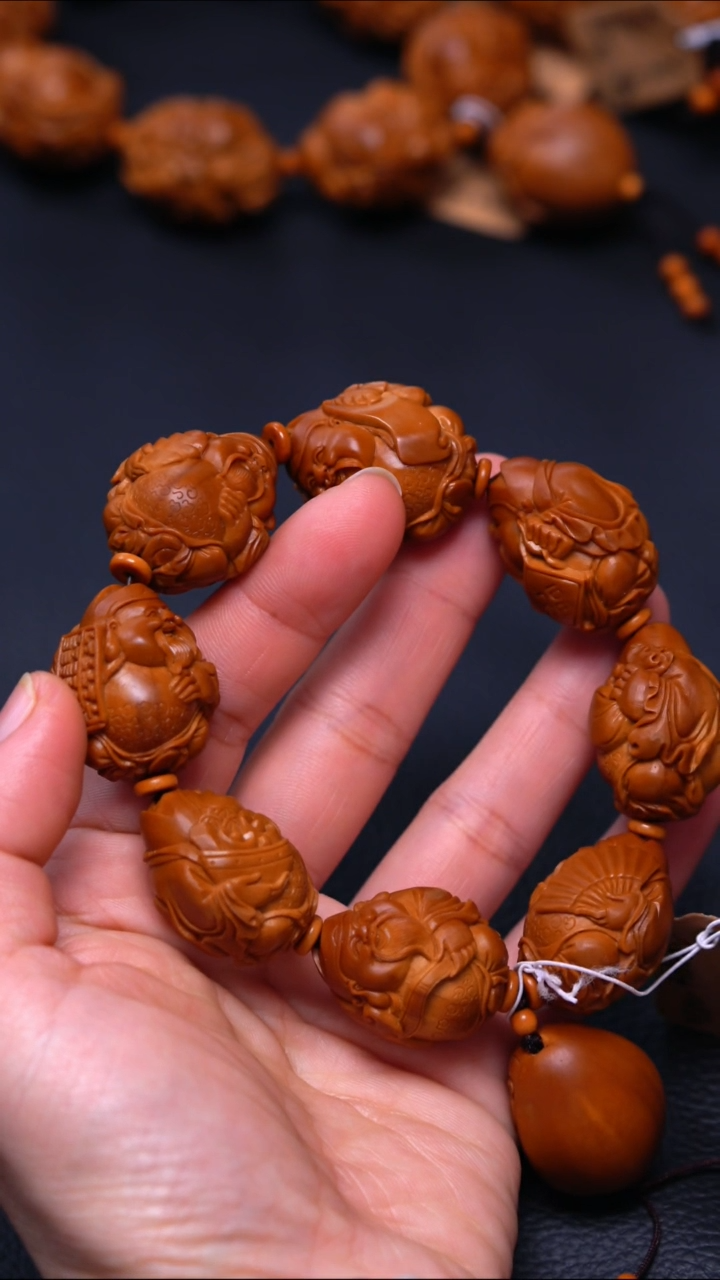 【闪购商品】橄榄核手串/手链八宝财神