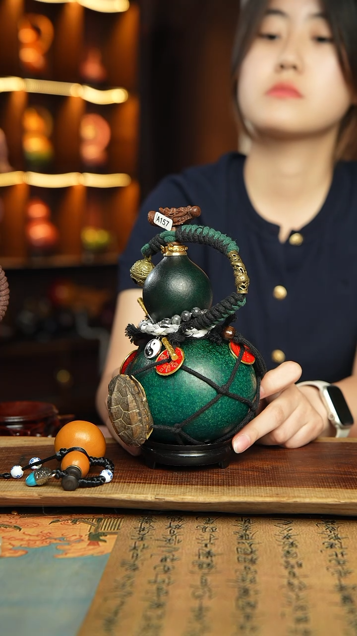 -157号精品大漆酒葫芦防腐防渗装水茶酒
