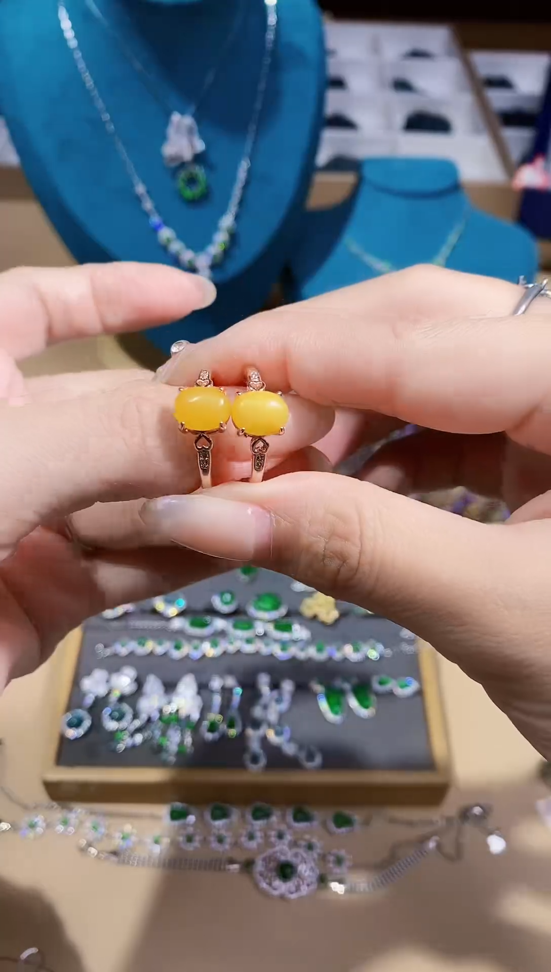 【闪购商品】蜜蜡戒指未镶嵌多样性发其一【35】