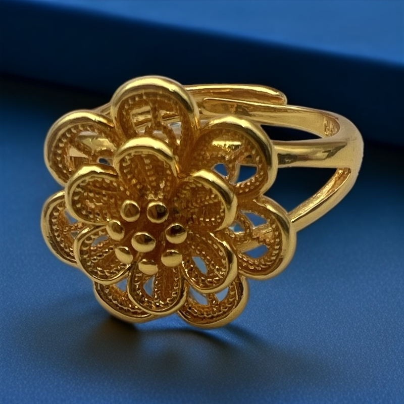 【兰兰专属】精美百搭国潮风女士合金大花戒指JZ62919