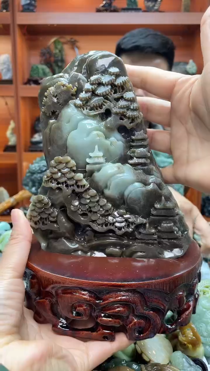 未镶嵌和田玉摆件1
