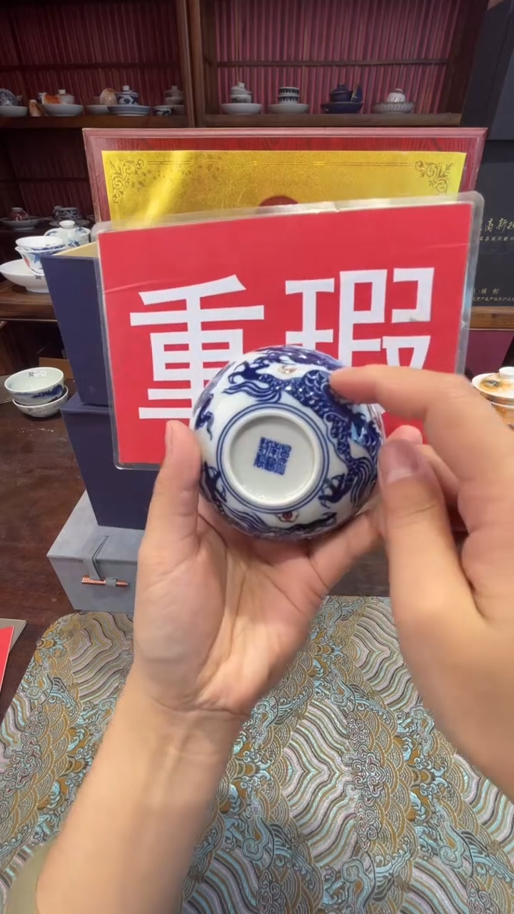 杯子瓷景德镇手工手绘陶瓷