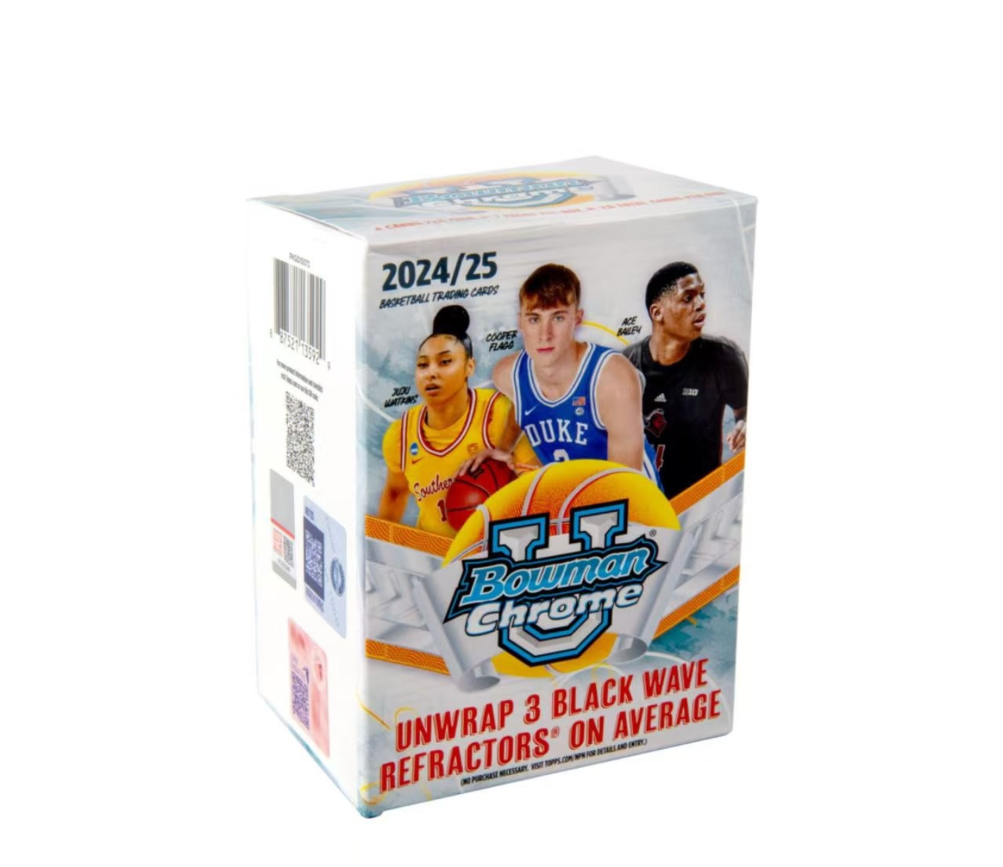 （拆卡）2024-25 Topps Chrome University Blaster盲盒 篮球球星卡