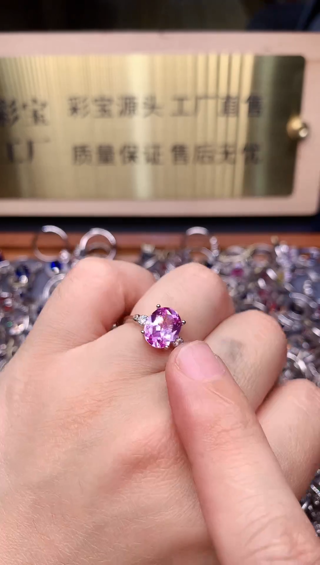 【闪购商品】蓝宝石戒指银S925镶嵌........