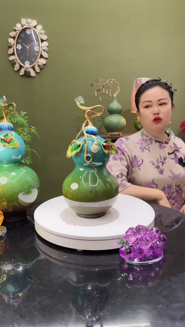 陶瓷合金珐琅彩 葫芦 1个 