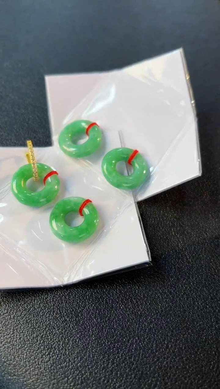 【闪购商品】翡翠耳饰未镶嵌含小耳包/多样性发货/一对