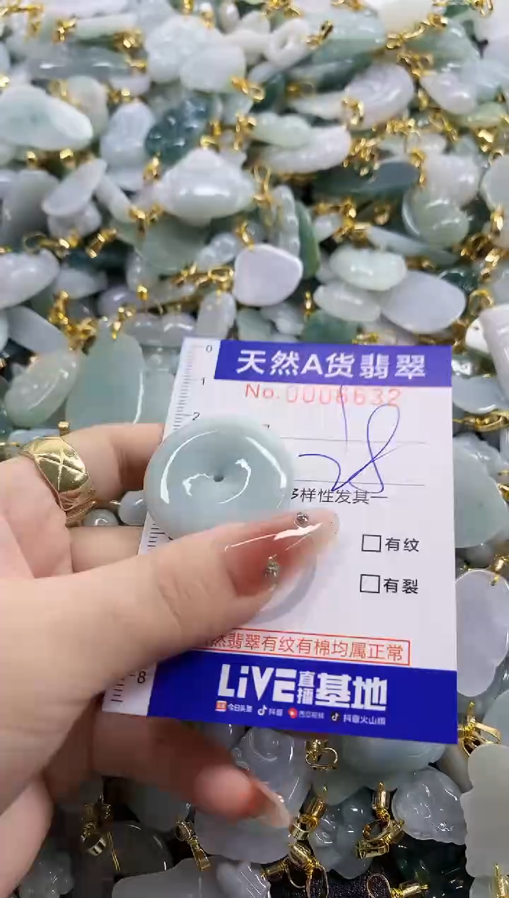 颈饰未镶嵌翡翠天然A货翡翠