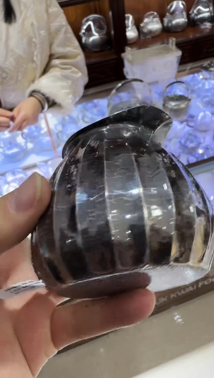 【闪购商品】足银999熏色立筋手工公道杯