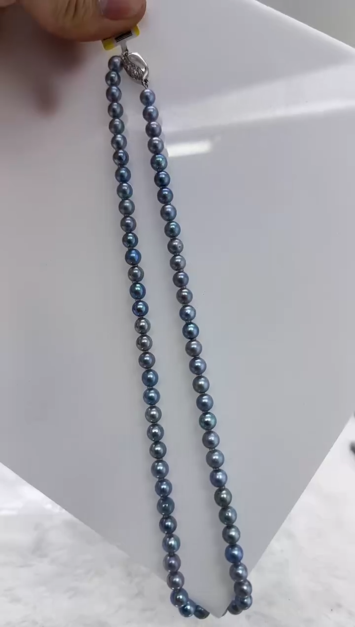 【闪购商品】海水珍珠DA未镶嵌灰珠串6 t822