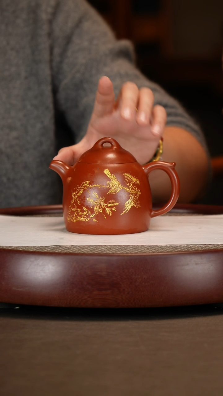 【闪购商品】紫砂茶壶大红袍秦权邵德华画+杯+张云巨幅画