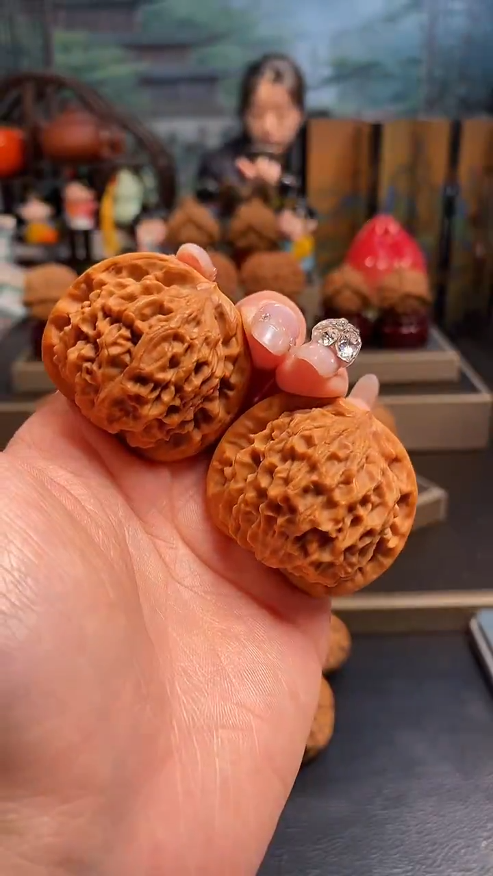 【闪购商品】文玩核桃吊坠D743玉麒麟42