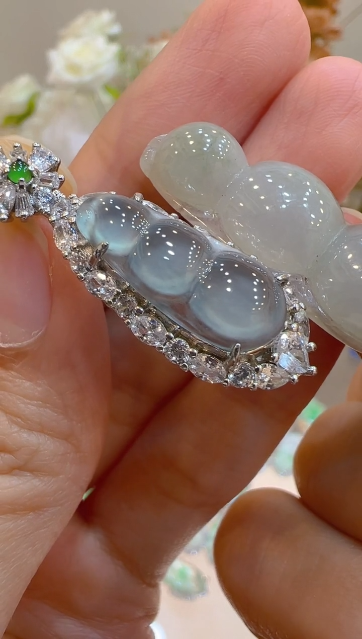 翡翠银S925镶嵌吊坠(不含链)多样性团购发一件