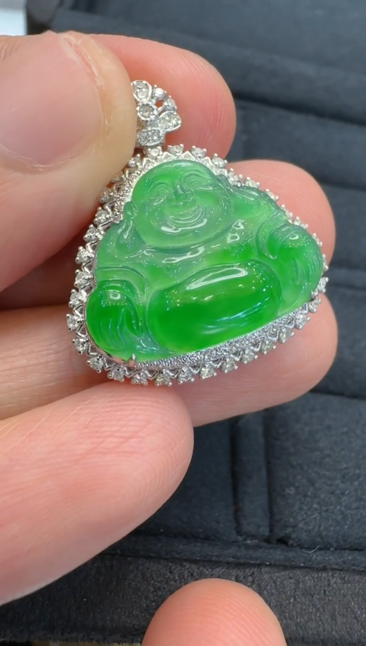 【闪购商品】翡翠吊坠(不含链)18K金镶嵌多样性团购发一件