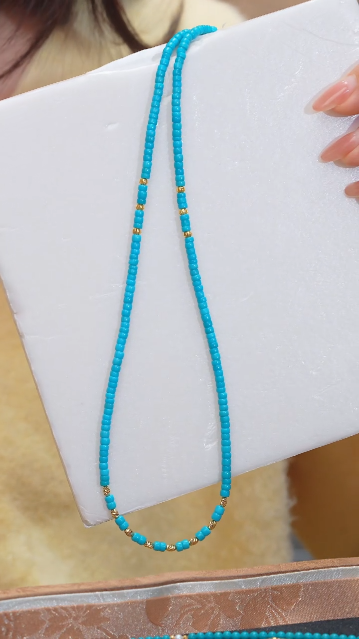 【闪购商品】绿松石项链18K金镶嵌多样性发 卡3@@N8317