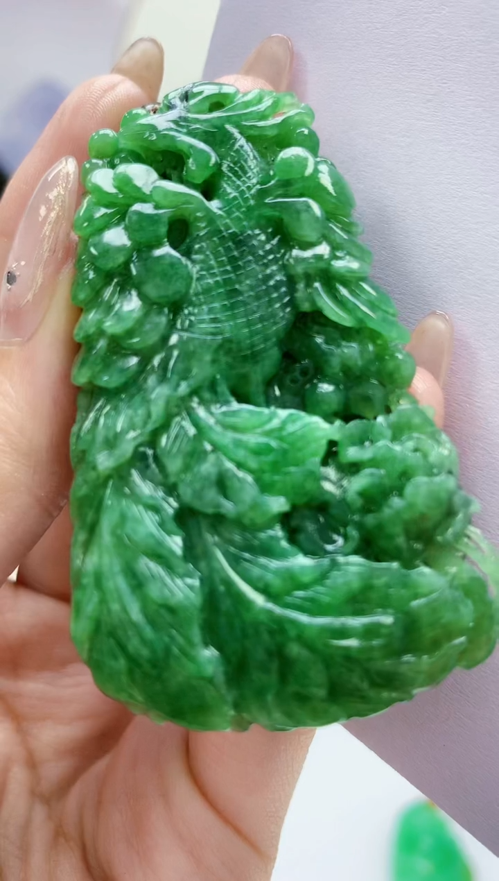 【闪购商品】定制翡翠未镶嵌5152jw-毛货挂件67