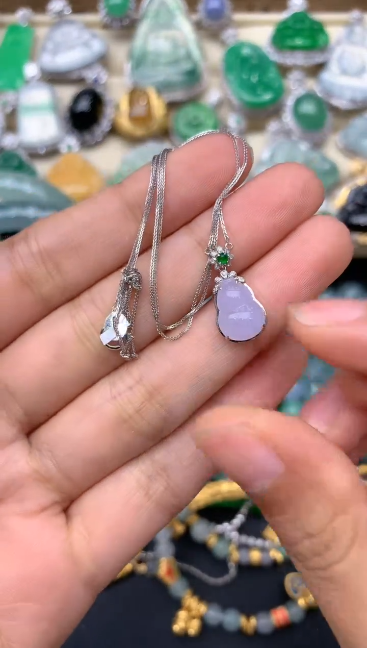 【闪购商品】翡翠颈饰18K金镶嵌254-中国好珍宝