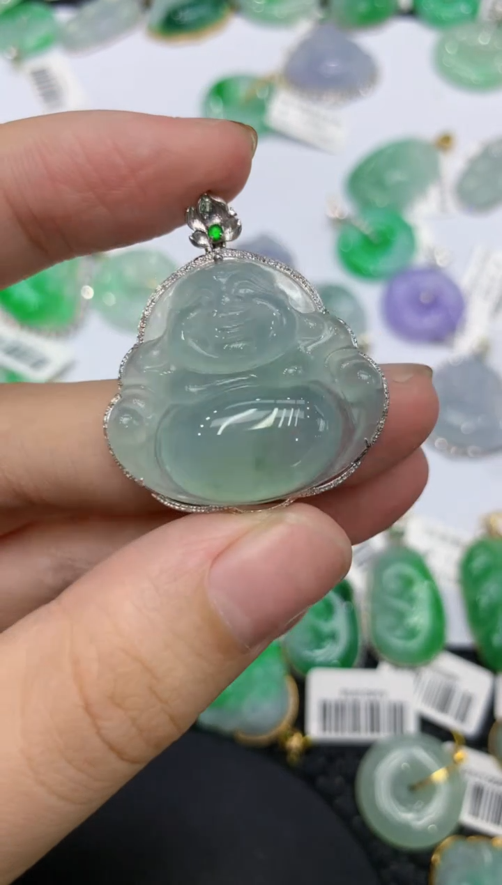 【闪购商品】翡翠颈饰18K金镶嵌111111111111 