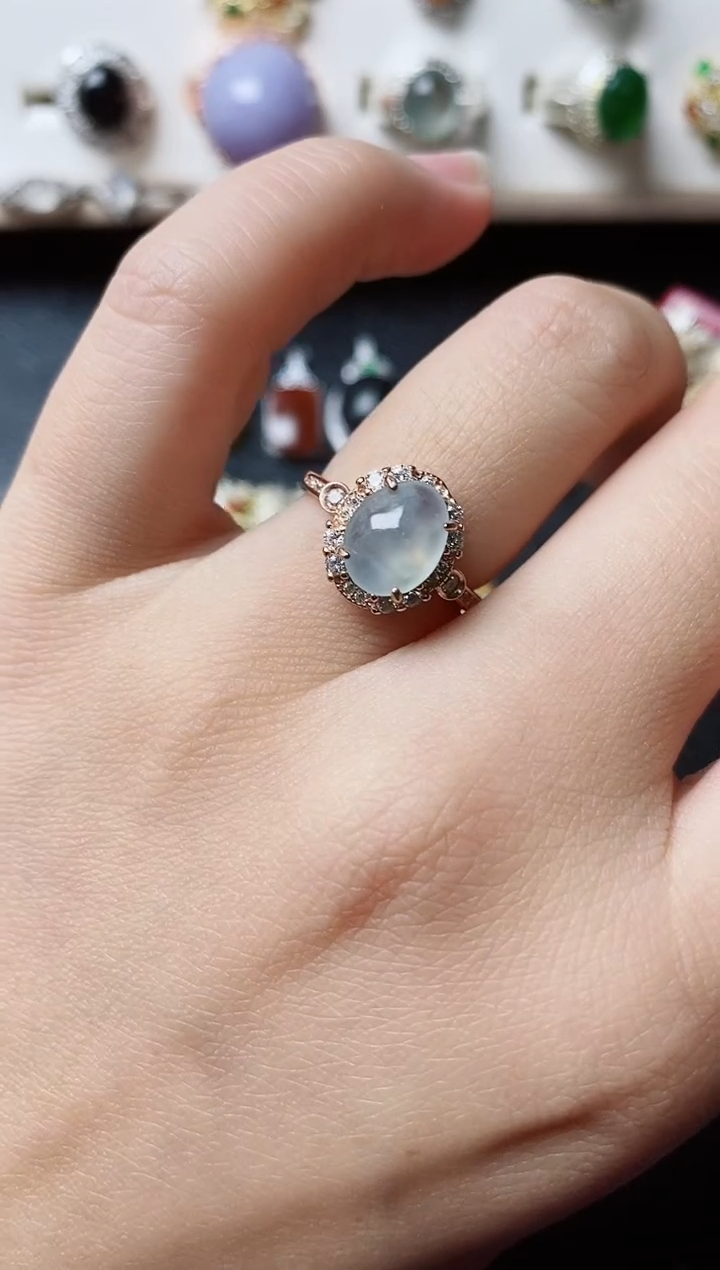 【闪购商品】翡翠戒指银S925镶嵌11111