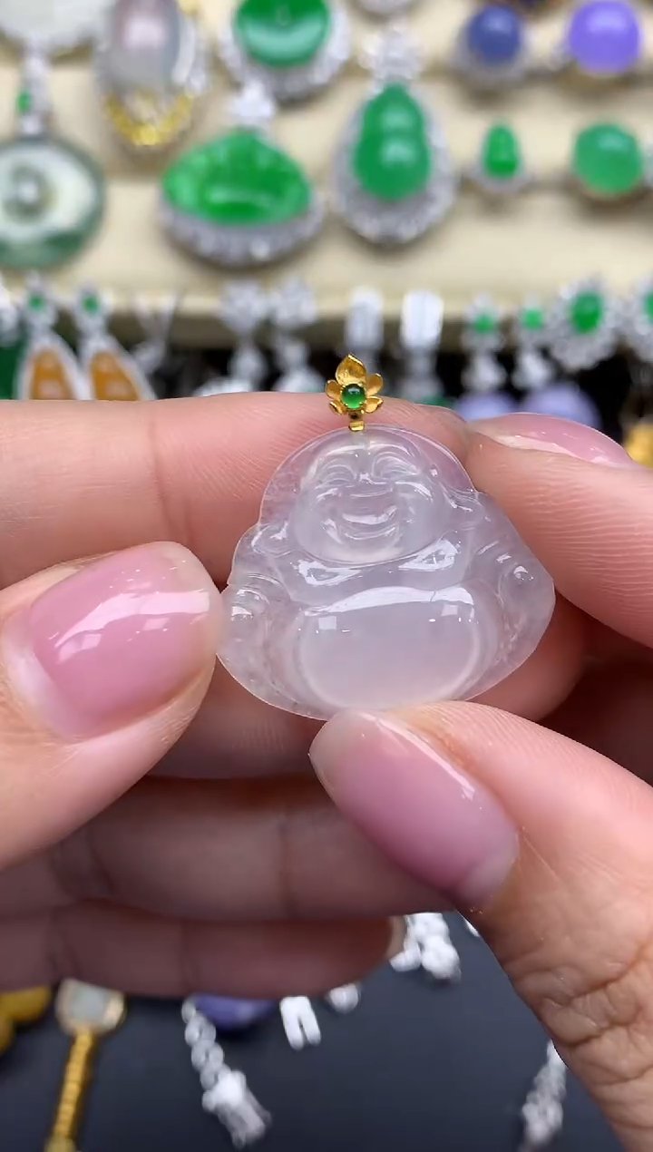 【闪购商品】翡翠颈饰18K金镶嵌123-中国好珍宝