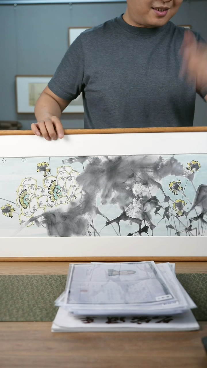 书法协会会员老师带框作品-