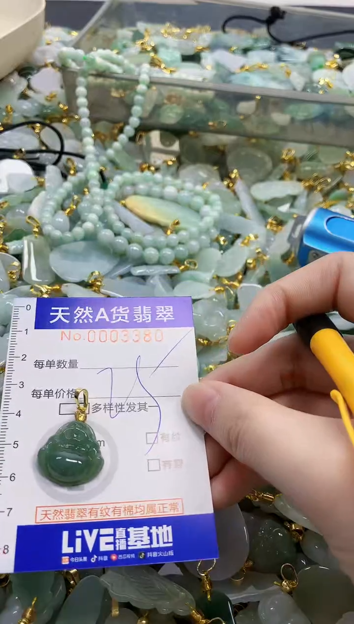 颈饰未镶嵌翡翠天然A货翡翠