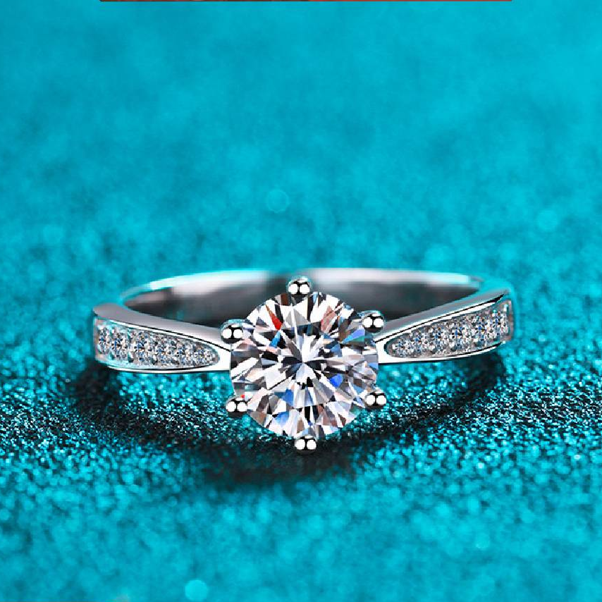 【水贝直发】A-1ct经典三生三世轻奢戒指AK