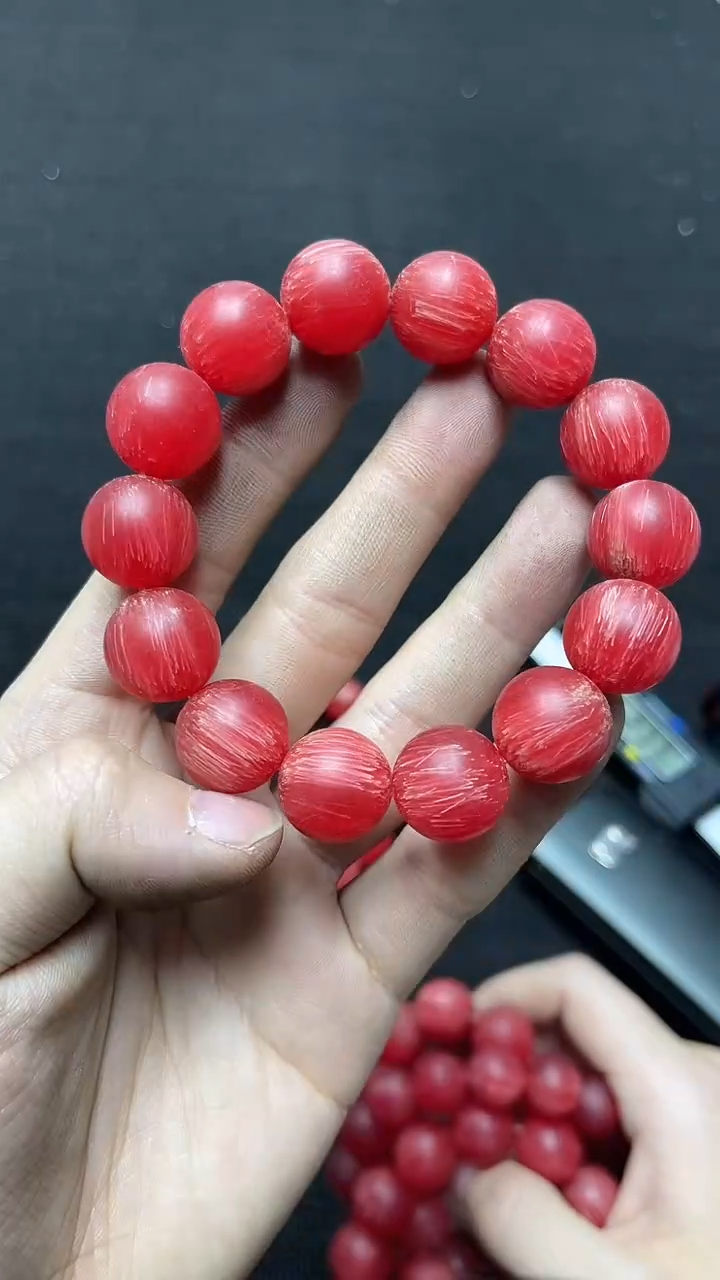 【闪购商品】硅化珊瑚手链未镶嵌精美手串50