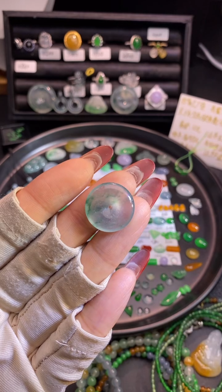 【闪购商品】翡翠挂件未镶嵌扣子